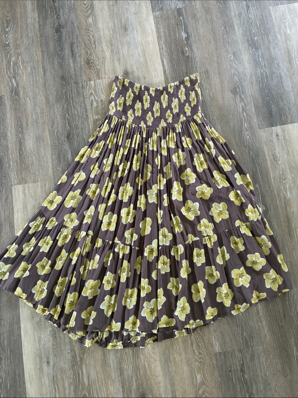 MAI Convertible Hibiscus Maxi Skirt